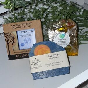 Herbal Bath Soaps by Plantlife, Pampered Hearts Soap, and Blackberry Moon Farm